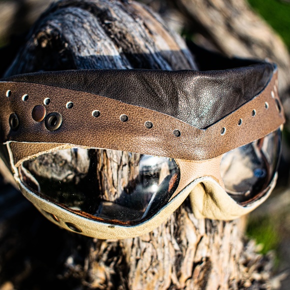 Hand Made Leather goggles, Burningman Approved - Picture 2 of 8